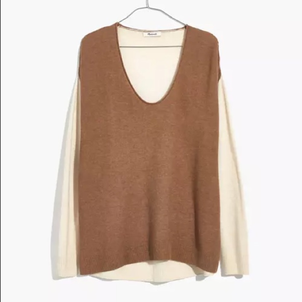 Madewell Kimball Pullover Sweater in Colorblock